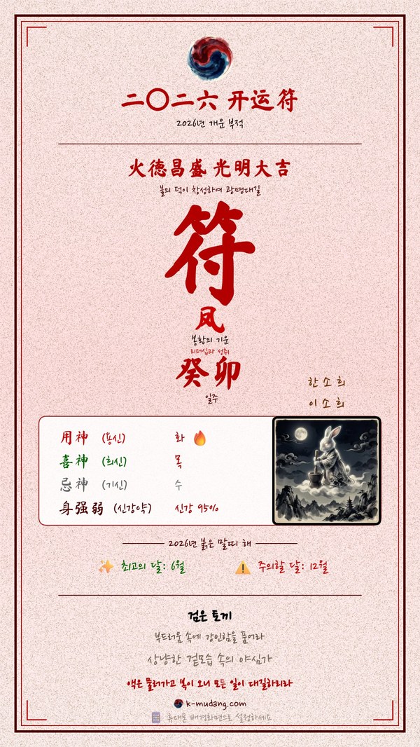 한소희 수호 부적 — K-무당